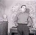 Bruno Cassinari dans son atelier, Vence, 1958
