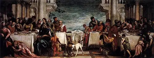 Véronèse, Le Repas chez Simon, vers 1567-1570, Pinacothèque de Brera.