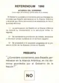 Bulletin de vote contre