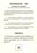 Bulletin de vote pour