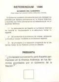 Bulletin de vote blanc