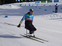 Olena Iurkovska aux Jeux paralympiques de 2010.