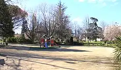 L'aire de jeux.