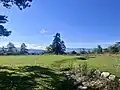 Le clos Souchon avec la vue sur le massif du Pilat
