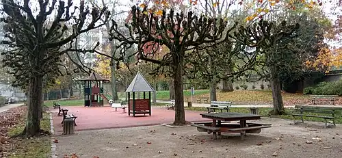 L'aire de jeux.