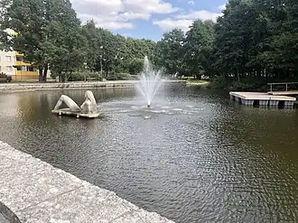 Sculpture du parc.