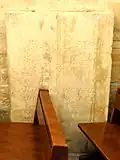 Dalle funéraire de Catherine de La Rochefoucauld.
