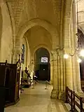 Bas-côté sud, 3e&nbsp;travée, vers l'ouest.