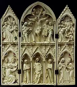 Triptyque de Saint-Sulpice du Tarn, Paris, autour de 1300.