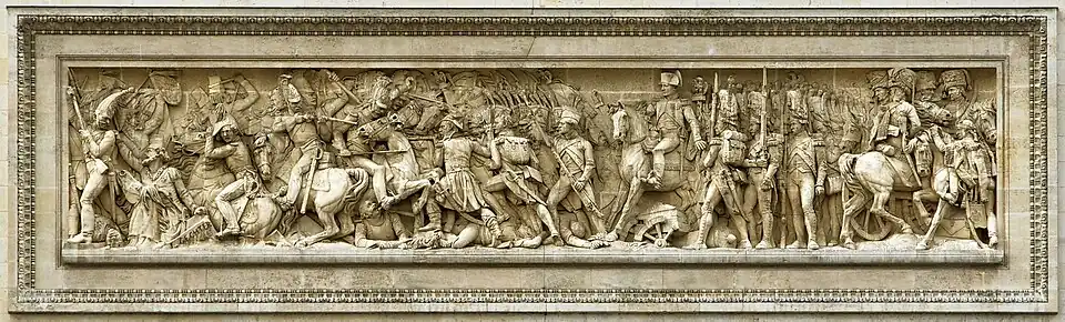 La bataille d'Austerlitz le 2 décembre 1805 par Théodore Gechter.