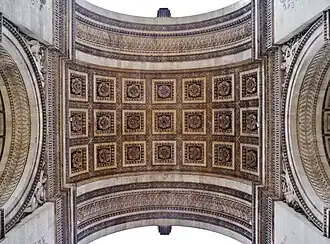 Voûte de la grande arcade.