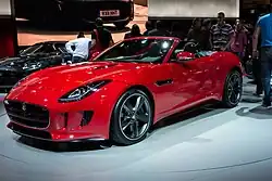 Jaguar F-Type présentée lors du Mondial de l'automobile de Paris 2012.