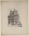 Pavillon de Flore au Louvre, héliogravure, Musée Carnavalet.