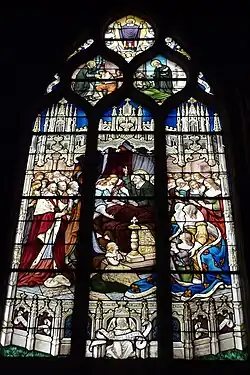 Paris, église Saint-Séverin, saint Vincent au chevet du roi agonisant.