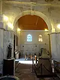 Bas-côté, 1re grande arcade, vue vers le nord.