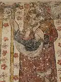 Saint Christophe peinture murale du XIIIe
