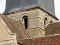 Clocher, étage de beffroi.