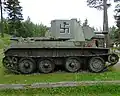 BT-42 au musée des blindées de Parola semblable à celui utilisé par les élèves du lycée Continuation.