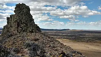 Paysage du Pali-Aike dans le parc national.