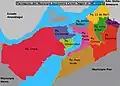 Carte des paroisses civiles de la municipalité de Caroní.