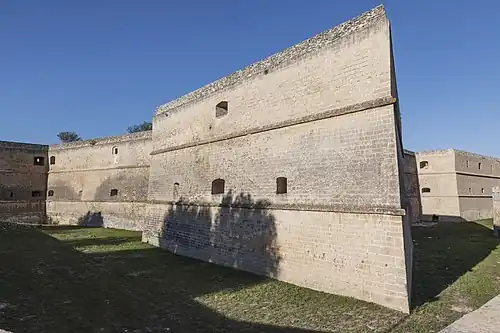 Un bastion d'angle.