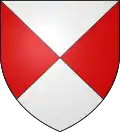 écartelé en sautoir argent gueules
