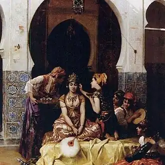La Parure de la Mariée : machta préparant une mariée algéroise.
