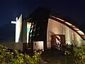 Parvis de la nouvelle église Sainte-Anne de Goyave.