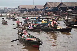 Le marché flottant de Muara Kuin.