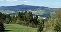 La crête de Lubań vue des Piénines