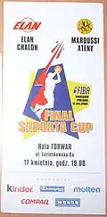 Pass de la finale de la Coupe Saporta 2001 à Varsovie