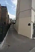 Vue depuis la rue Pixérécourt.