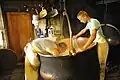 Ramassage complet des grains de fromage.