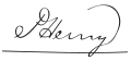 Signature de Patrick Henry