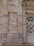 Extérieur du mandapa, mur nord, côté est. Shiva et Parvati