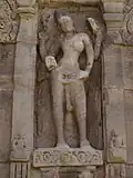 Mur nord à l'extérieur du mandapa. Shiva androgyne Ardhanarishvara