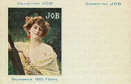 Paul Jean Gervais, carte postale, 1905