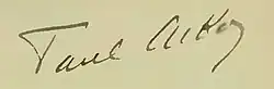 signature de Paul Acker