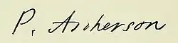 signature de Paul Ascherson