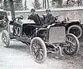 Paul Baras,premier ex æquo del'édition 1904sur Darracq 100hp.