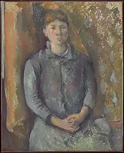 Madame Cézanne, c. 1886, huile sur toile, Art Institute of Chicago