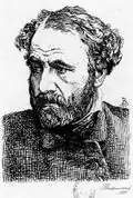 Le peintre Paul Chenavard par Félix Bracquemond.