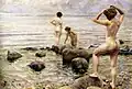 Scène de baignade - Faire trempette au matin (1916)