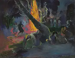 Paul Gauguin - Upa Upa, La danse du feu, 1891. Musée d'Israël.