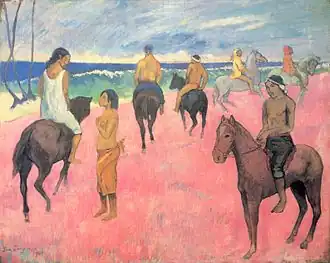 Cavaliers sur la plage (1902)collection Stávros Niárchos, Grèce.