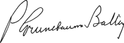 signature de Paul Grunebaum-Ballin