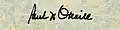 Signature de Paul O'Neill