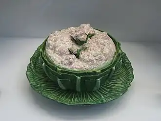 Terrine en forme de chou-fleur(Paul Hannong).