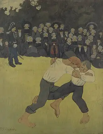Paul Sérusier, La Lutte bretonne, 1890-1891 – Musée d'Orsay, Paris.