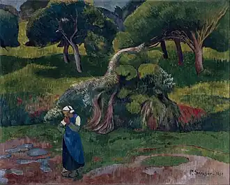 Paul Sérusier, Paysage au Pouldu (1890).
